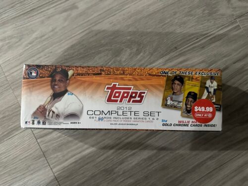 2012 TOPPS BASEBALL SEALED SET Bryce Harper Rookie Card Willie Mays Gold Chrome