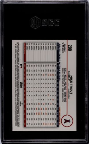 2024 Topps Chrome Mike Trout TRUE GOLD REFRACTOR /50 Angels SGC 9.5