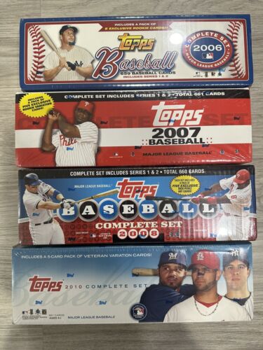 2006 2007 2008 2010 Topps Baseball Sealed Set Series 1 And 2 Lot