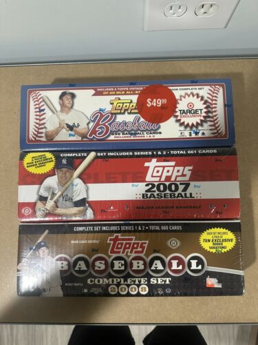 2006 2007 2008 Topps Baseball Sealed Set Series 1 And 2 Lot