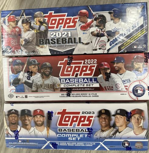 2021 2022 2023 Topps Baseball Sealed Set Series 1 And 2 Lot