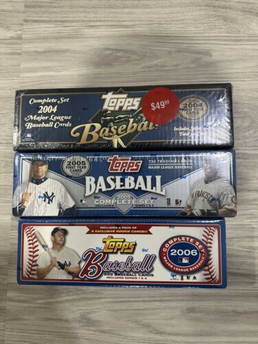 2004 2005 2006 Topps Baseball Sealed Set Series 1 And 2 Lot