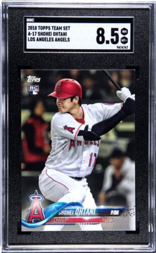 Shohei Ohtani 2018 Topps Team Set #A-17 Los Angeles Angels SGC 8.5 NM-MT+