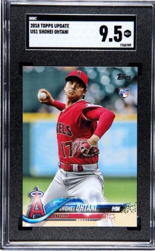 Graded 2018 Topps Update SHOHEI OHTANI #US1 Rookie RC Card SGC 9.5 Mint+