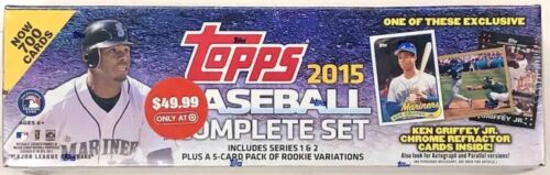 2015 Topps complete factory sealed Set 700 + 5 RC variations + Griffey refractor