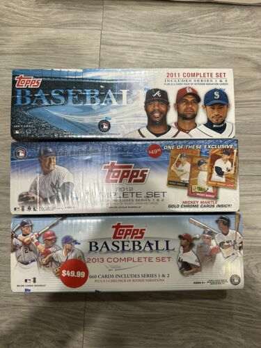 2011 2012 2013 Topps Baseball Factory Sealed Set Series 1 And 2 Lot