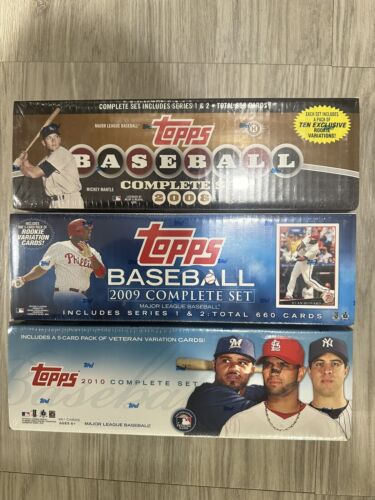 2008 2009 2010 Topps Baseball Sealed Set Series 1 And 2 Lot