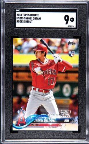 2018 Topps Update US285 Shohei Ohtani Rookie Card RC SGC 9 Mint Angles