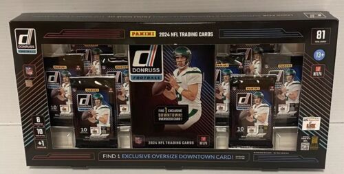 LOT OF 2: 2024 Panini Donruss NFL Football Costco Bundle w/ 1 Oversized Downtown