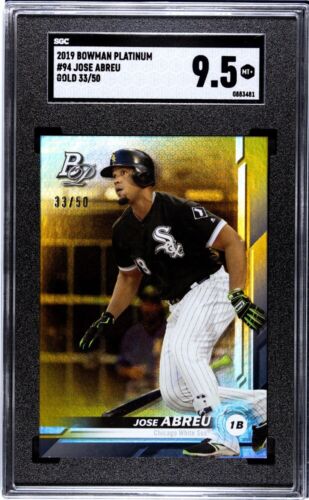 2019 Bowman Platinum Jose Abreu GOLD /50 SGC 9.5 Pop 1