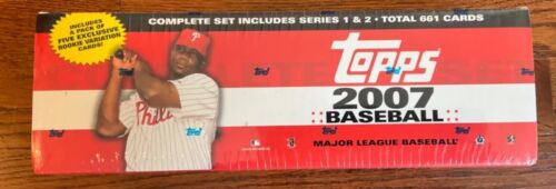 2007 Topps Baseball Sealed Set Series 1 and 2