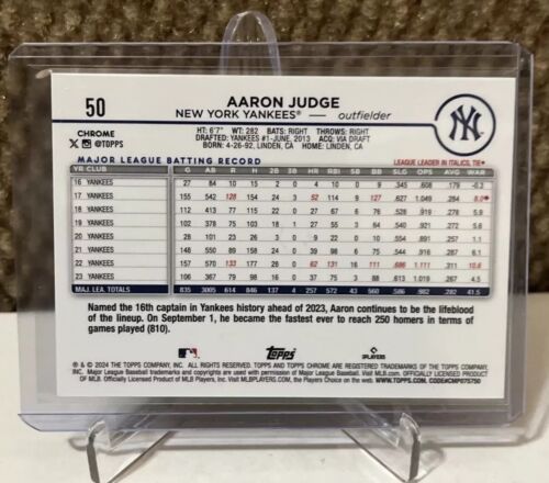 2024 Topps Chrome Aaron Judge IMAGE VARIATION /25 Orange Speckle Yankees GEM ?