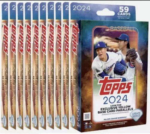 2024 Topps Update Series Hanger Box Lot  - 10 Boxes