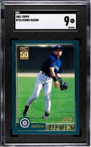 ICHIRO SUZUKI 2001 Topps #726 ROOKIE CARD - SGC 9 MINT