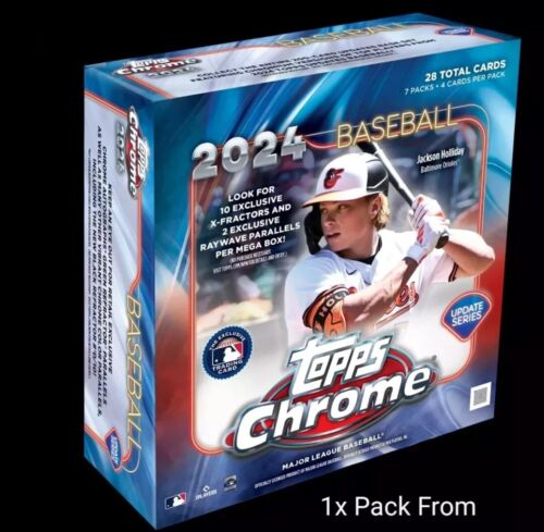 2x Packs From 2024 Topps Chrome Update Mega Box - Paul Skenes RC [pre-sale]