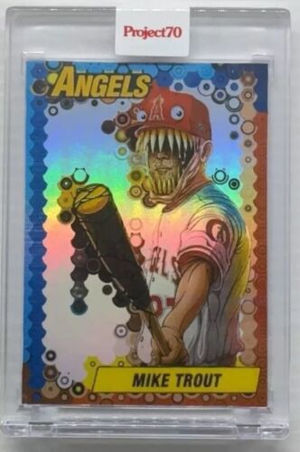 2021 Topps Project 70 Mike Trout By Alex Pardee Artist Auto Autograph #1/1