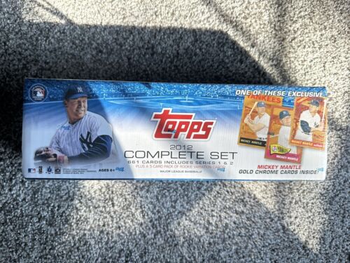 2012 TOPPS MLB BASEBALL Sealed Set Series 1 and 2 - Mantle Gold Insert