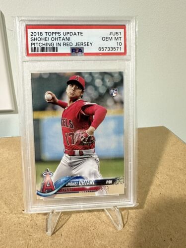 Graded 2018 Topps Update SHOHEI OHTANI #US1 Rookie RC Card PSA 10 Gem Mint