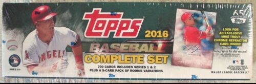 2016 Topps Baseball Factory Sealed Set Trout Autograph? 5 Pack Rookie Variation