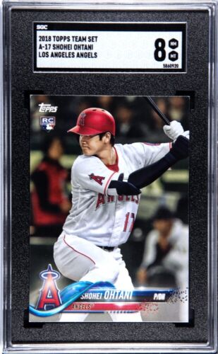 2018 Topps Los Angeles#A-17 Shohei Ohtani Batting Rookie Card SGC 8