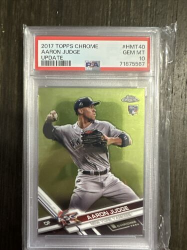 Aaron Judge 2017 Topps Chrome Update ASG Rookie Card RC #HMT40 PSA 10 GEM MINT