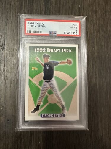 1993 Topps #98 Derek Jeter RC Rookie PSA 9 Yankees HOF