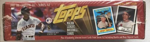 1997 Topps Baseball Factory Set Sealed 495 Card Retail Set 8 Bonus Inserts