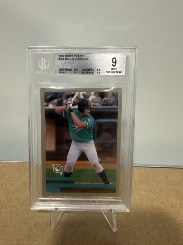 Miguel Cabrera 2000 Topps Traded #T40 Rookie RC BGS 9 MINT 9.5 Centering Marlins