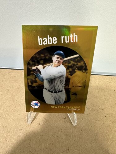 2011 Topps Babe Ruth BR59 Gold Refractor New York Yankees HOF MINT