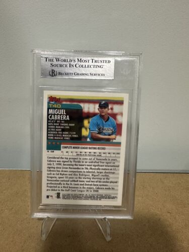 Miguel Cabrera 2000 Topps Traded #T40 Rookie RC BGS 9 MINT 9.5 Centering Marlins