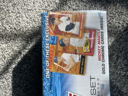 2012 TOPPS MLB BASEBALL Sealed Set Series 1 and 2 - Mantle Gold Insert