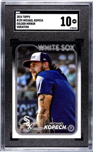 2024 Topps MICHAEL KOPECH GOLDEN MIRROR #109 Dodgers White Sox SGC 10 Variation