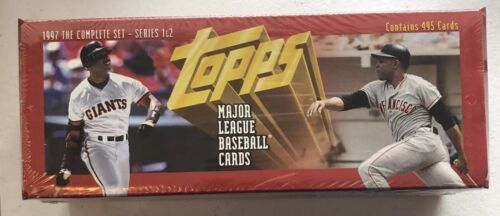 1997 Topps Baseball Factory Set Sealed 495 Card Retail Set 8 Bonus Inserts