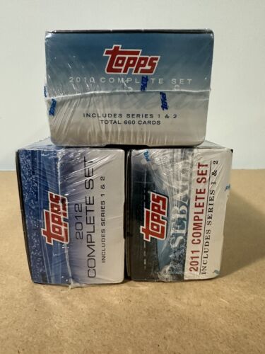 2010 2011 2012 Topps Baseball Sealed Set Series 1 And 2 Lot