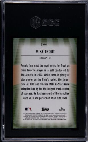 2024 Topps Mike Trout Home Field Advantage HFA-8 SGC 9.5 MINT+