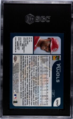 2001 Topps Chrome Traded Albert Pujols #T247 RC rookie SGC 8.5