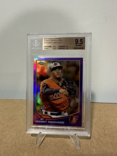 2013 TOPPS CHROME MANNY MACHADO PURPLE REFRACTOR RC ROOKIE CARD