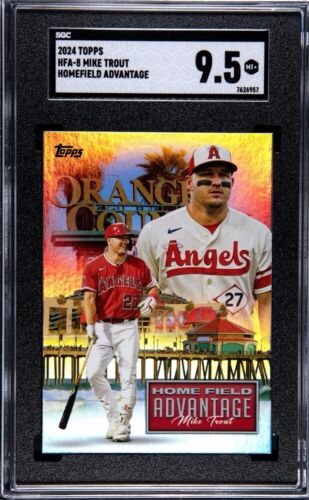 2024 Topps Mike Trout Home Field Advantage HFA-8 SGC 9.5 MINT+