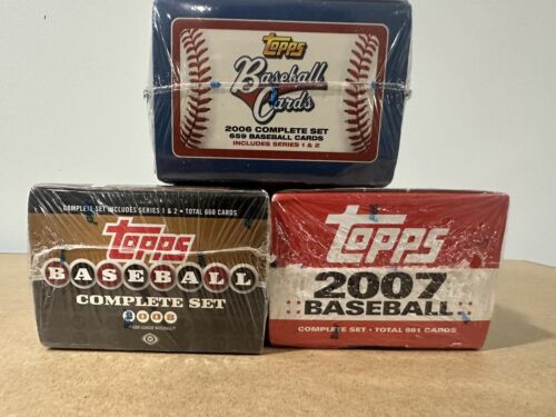 2006 2007 2008 Topps Baseball Sealed Set Series 1 And 2 Lot