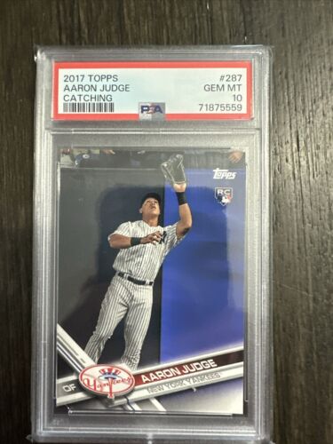 2017 Topps AARON JUDGE #287 RC PSA 10 GEM MINT Rookie Card